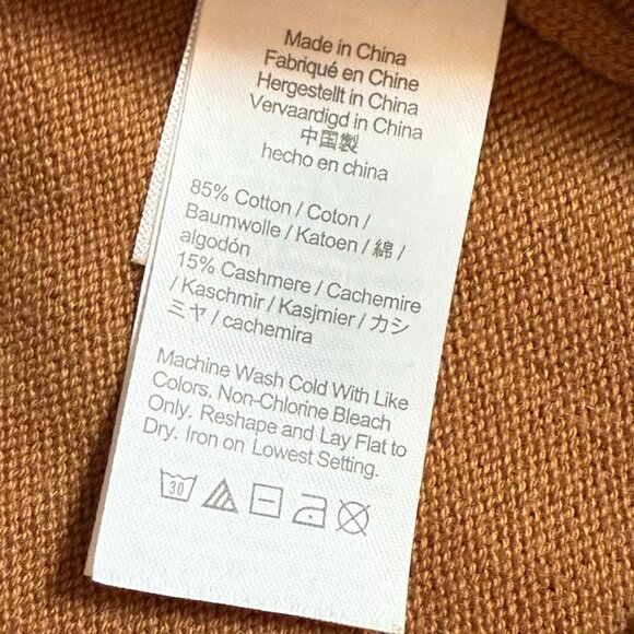 J. Crew Caramel Color Cashmere Cotton Blend Jogger Lounge Pants Sz XS Comfy Lux - Picture 7 of 12